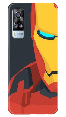 Iron Man Superhero Mobile Back Case for Vivo Y53s  (Design - 120)