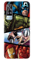 Avengers Superhero Case for Vivo Y31  (Design - 124)