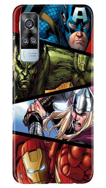 Avengers Superhero Mobile Back Case for Vivo Y51A  (Design - 124)