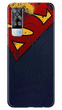 Superman Superhero Mobile Back Case for Vivo Y51  (Design - 125)