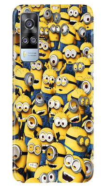 Minions Mobile Back Case for Vivo Y53s  (Design - 126)