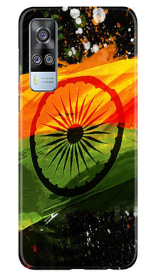 Indian Flag Mobile Back Case for Vivo Y53s  (Design - 137)