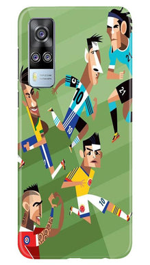 Football Mobile Back Case for Vivo Y51  (Design - 166)