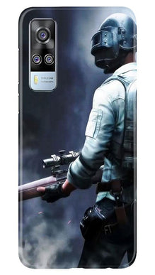 Pubg Mobile Back Case for Vivo Y51  (Design - 179)