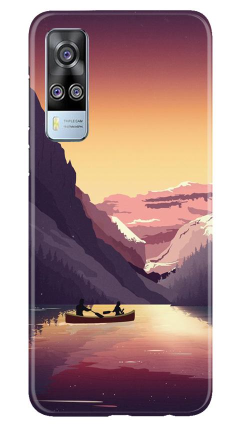 Mountains Boat Case for Vivo Y31 (Design - 181)