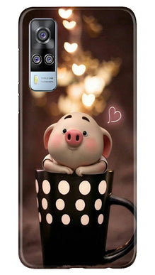 Cute Bunny Mobile Back Case for Vivo Y53s (Design - 213)