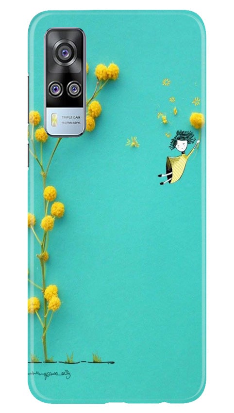 Flowers Girl Case for Vivo Y53s (Design No. 216)