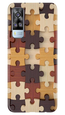 Puzzle Pattern Mobile Back Case for Vivo Y51 (Design - 217)