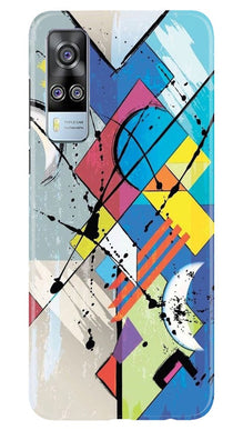 Modern Art Mobile Back Case for Vivo Y53s (Design - 235)