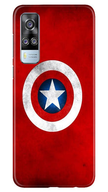Captain America Mobile Back Case for Vivo Y53s (Design - 249)