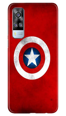 Captain America Mobile Back Case for Vivo Y31 (Design - 249)