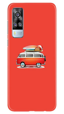 Travel Bus Mobile Back Case for Vivo Y31 (Design - 258)