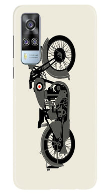 MotorCycle Mobile Back Case for Vivo Y53s (Design - 259)