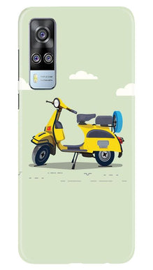 Vintage Scooter Mobile Back Case for Vivo Y51 (Design - 260)