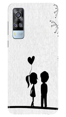 Cute Kid Couple Mobile Back Case for Vivo Y51 (Design - 283)