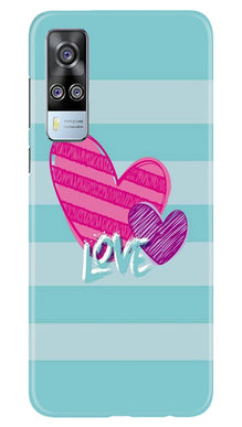 Love Mobile Back Case for Vivo Y53s (Design - 299)