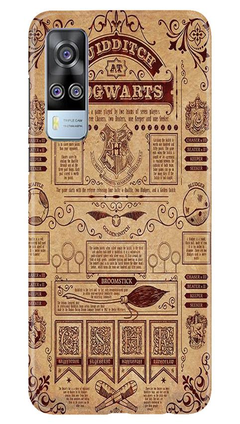 Hogwarts Mobile Back Case for Vivo Y31 (Design - 304)