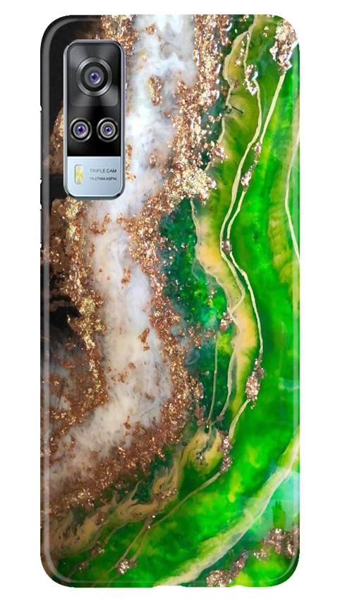 Marble Texture Mobile Back Case for Vivo Y31 (Design - 307)