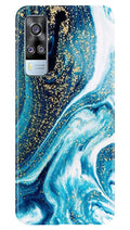 Marble Texture Mobile Back Case for Vivo Y31 (Design - 308)