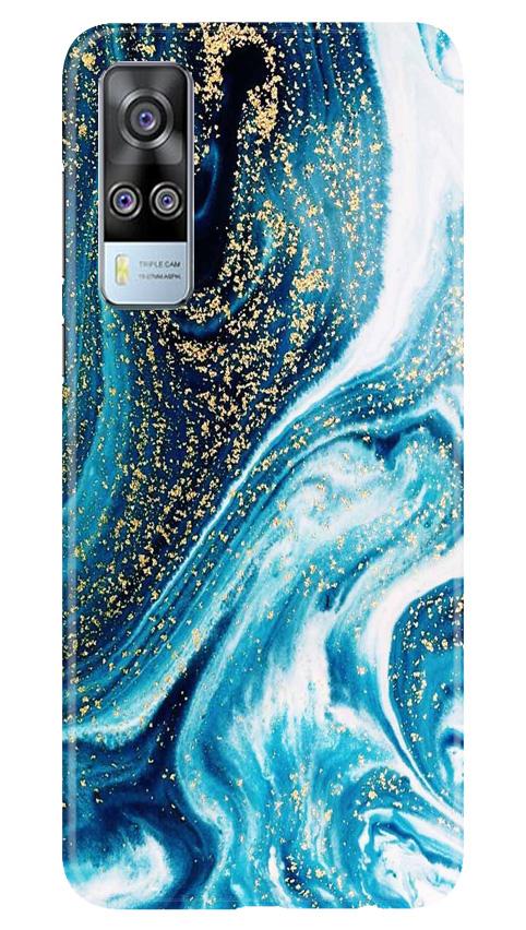 Marble Texture Mobile Back Case for Vivo Y31 (Design - 308)