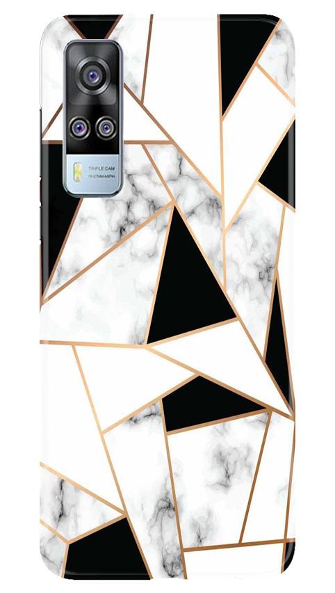 Marble Texture Mobile Back Case for Vivo Y51A (Design - 322)
