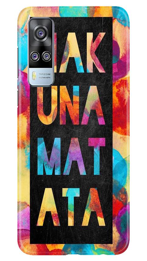 Hakuna Matata Mobile Back Case for Vivo Y31 (Design - 323)