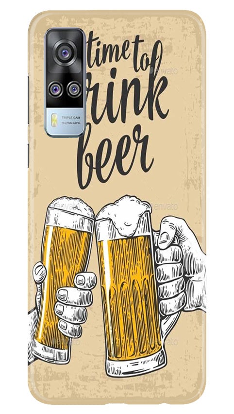 Drink Beer Mobile Back Case for Vivo Y53s (Design - 328)