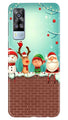 Santa Claus Mobile Back Case for Vivo Y51A (Design - 334)