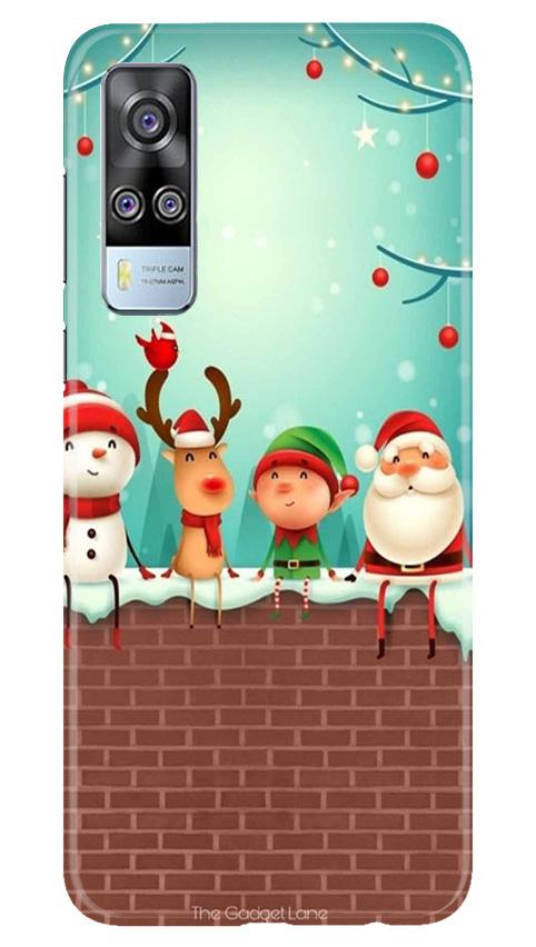 Santa Claus Mobile Back Case for Vivo Y31 (Design - 334)