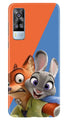 Cartoon Mobile Back Case for Vivo Y53s (Design - 346)