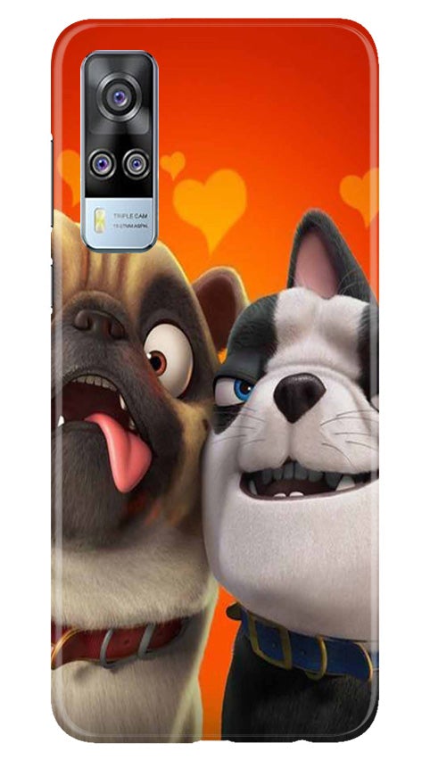 Dog Puppy Mobile Back Case for Vivo Y53s (Design - 350)