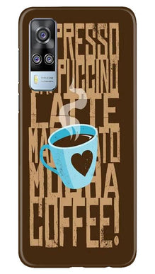 Love Coffee Mobile Back Case for Vivo Y51 (Design - 351)