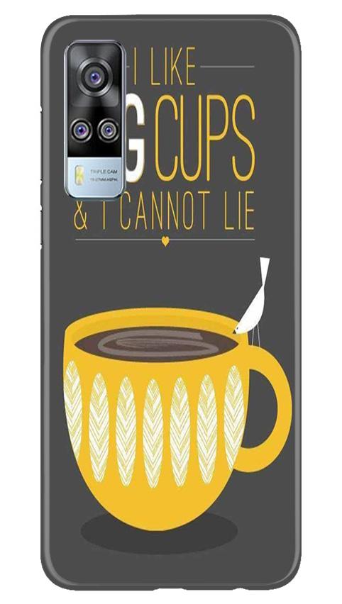 Big Cups Coffee Mobile Back Case for Vivo Y51A (Design - 352)