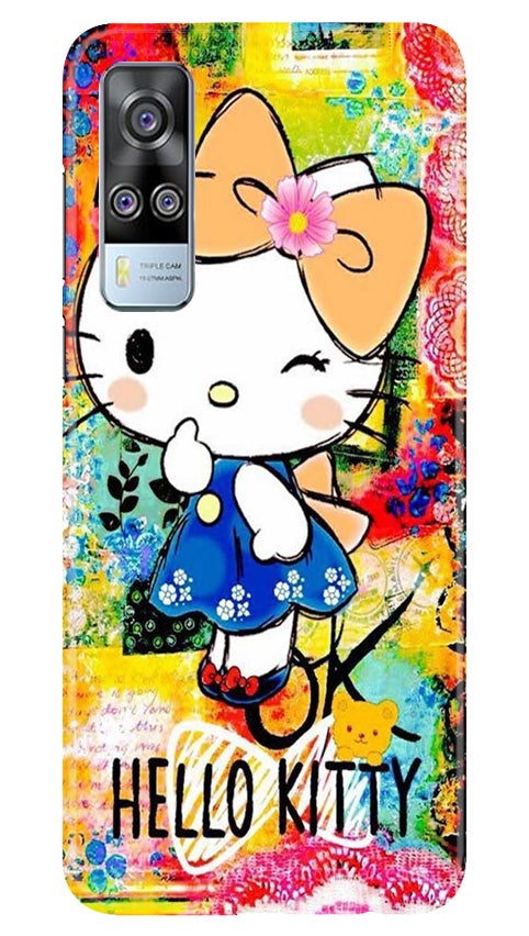 Hello Kitty Mobile Back Case for Vivo Y53s (Design - 362)