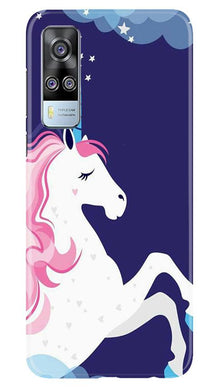 Unicorn Mobile Back Case for Vivo Y51 (Design - 365)