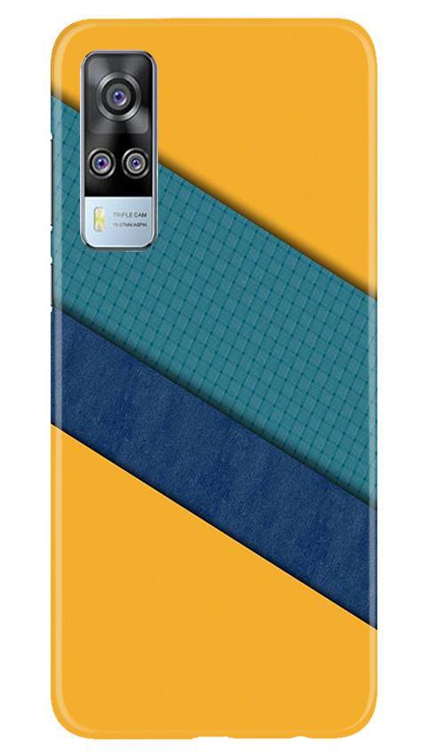 Diagonal Pattern Mobile Back Case for Vivo Y51 (Design - 370)