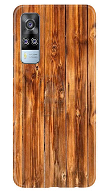 Wooden Texture Mobile Back Case for Vivo Y53s (Design - 376)