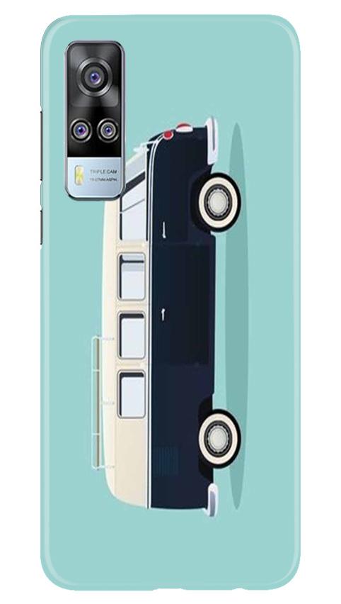 Travel Bus Mobile Back Case for Vivo Y31 (Design - 379)