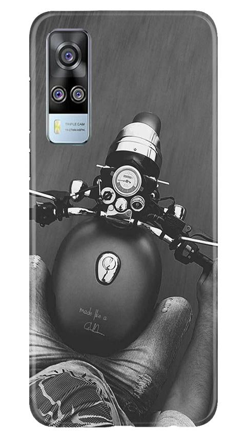 Royal Enfield Mobile Back Case for Vivo Y51A (Design - 382)