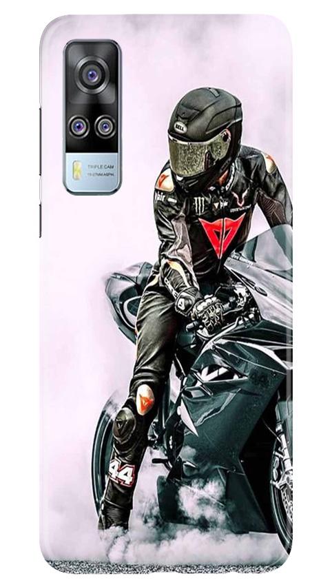 Biker Mobile Back Case for Vivo Y31 (Design - 383)