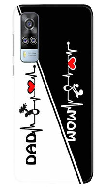 Love Mom Dad Mobile Back Case for Vivo Y31 (Design - 385)