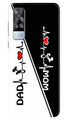 Love Mom Dad Mobile Back Case for Vivo Y51A (Design - 385)