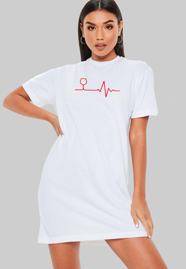 Red Line T-Shirt Dress