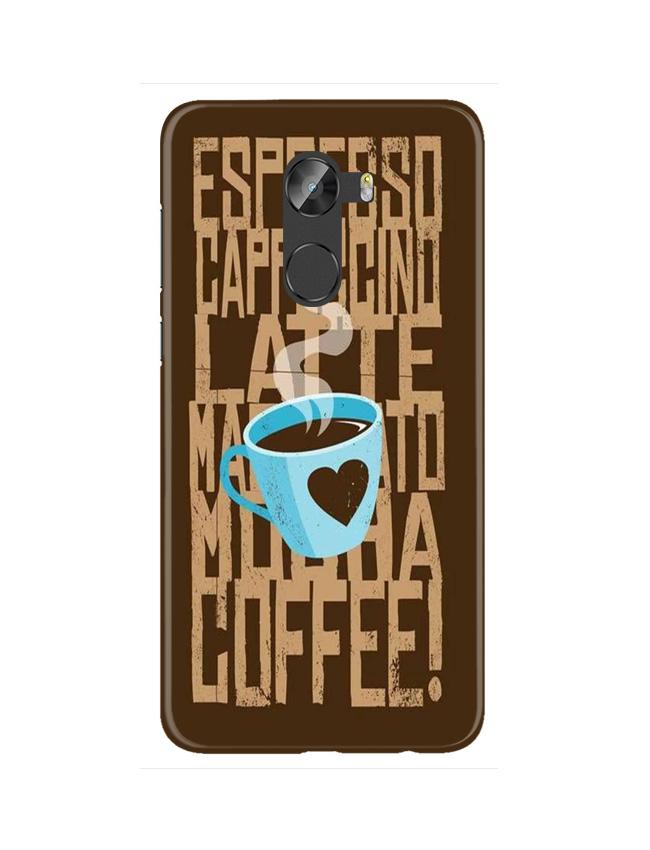 Love Coffee Mobile Back Case for Gionee X1 / X1s (Design - 351)