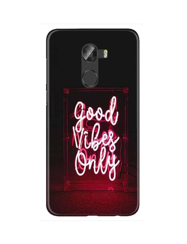 Good Vibes Only Mobile Back Case for Gionee X1 / X1s (Design - 354)