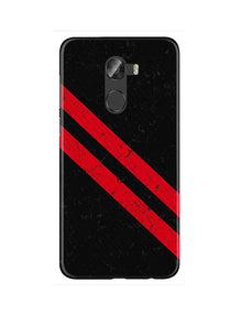 Black Red Pattern Mobile Back Case for Gionee X1 / X1s (Design - 373)
