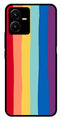 Rainbow MultiColor Metal Mobile Case for Vivo Y22s   (Design No -03)