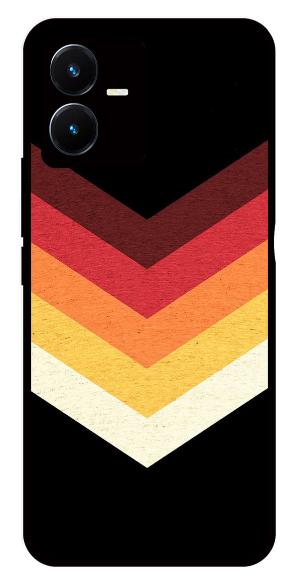 MultiColor Arrow Metal Mobile Case for Vivo Y22s   (Design No -04)
