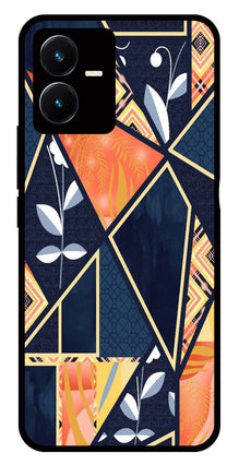 Marble Design Metal Mobile Case for Vivo Y22s