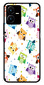 Owls Pattern Metal Mobile Case for Vivo Y22   (Design No -20)